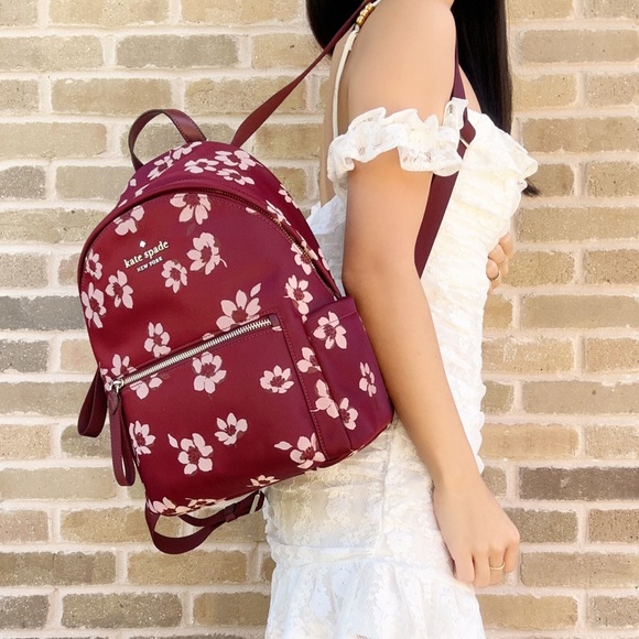 Kate Spade Medium The Little Better Nylon Backpack Multi - Picture 2 of 7